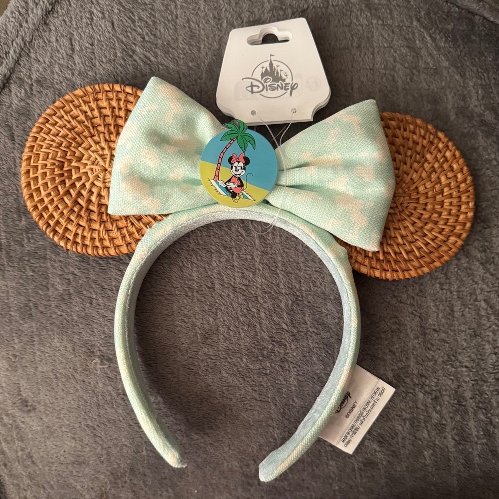 MINNIE EARS | Rattan Summer Ears | Disney | NWT
